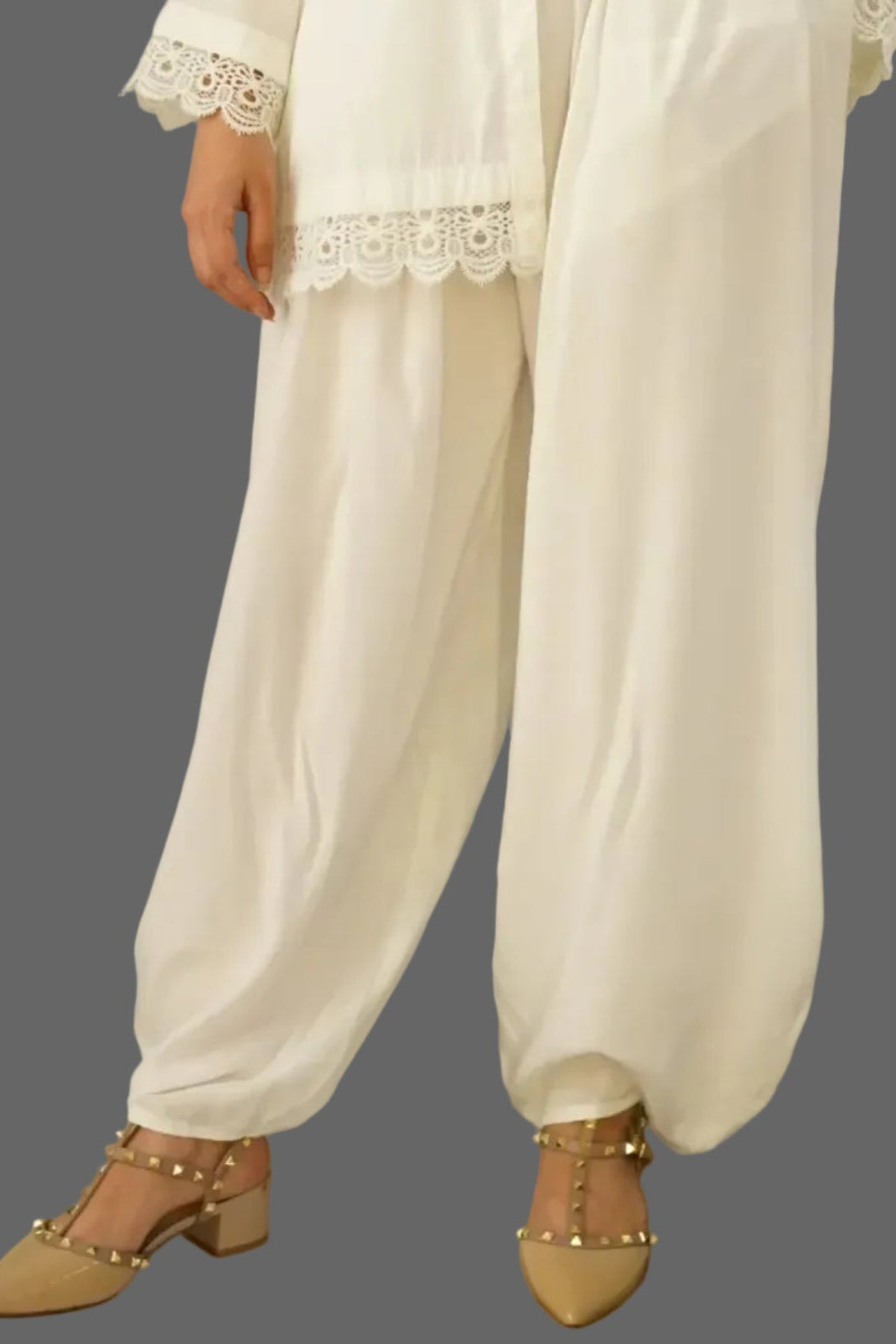 Balloon Pants - WHITE